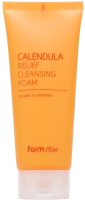 Пенка для умывания FarmStay Calendula Relief Cleansing Foam (180мл) - 