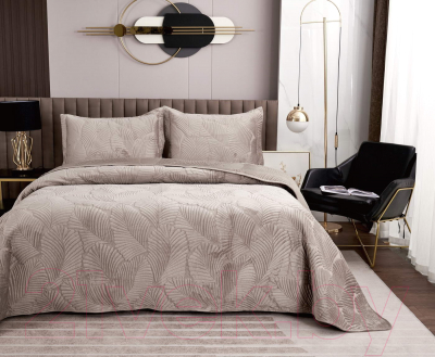 Набор текстиля для спальни Sofi de Marko Ноэль 240x260 / Пок-Нэ-240х260бж (бежевый)