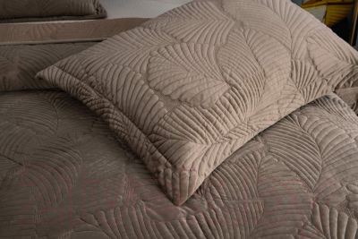 Набор текстиля для спальни Sofi de Marko Ноэль 240x260 / Пок-Нэ-240х260кп (капучино)