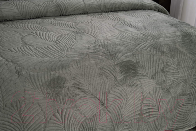 Набор текстиля для спальни Sofi de Marko Ноэль 240x260 / Пок-Нэ-240х260ол (олива)