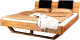 Двуспальная кровать Dipriz Дольче Вита 160x200 / Д.83125.1 (дикий дуб/дуб масло) - 