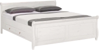 Двуспальная кровать Dipriz Мальта 160 / Д.83310.1 (белый) - 