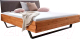 Двуспальная кровать Dipriz Bellissima 180x200 / Д.83050.1 (дуб масло) - 