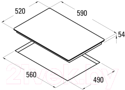 Индукционная варочная панель Schtoff I6S07B (белый)