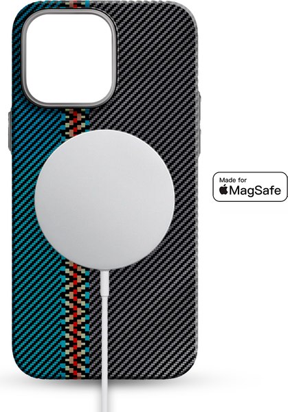 Чехол-накладка Luxo Пути сошлись J217 для Apple iPhone 15 Pro Max (хаки/бирюзовый)