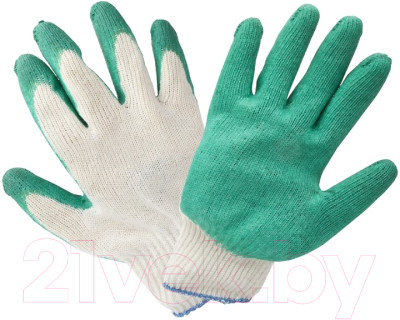 Изображение товара Перчатки защитные Эрдеком х/б с одним латексныйм покрытием 13 кл / 650021У5 (5шт)