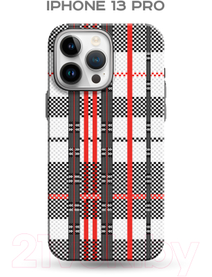 Чехол-накладка Luxo Самоирония Lf-2 для Apple iPhone 13 Pro (черный/красный, светящийся)