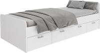 Односпальная кровать Dipriz Boro 90x200 / Д.80070.1 (белый) - 