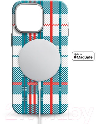 Чехол-накладка Luxo Самоирония Lf-3 для Apple iPhone 14 Pro Max (бирюзовый/красный, светящийся)