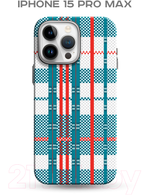 Чехол-накладка Luxo Самоирония Lf-3 для Apple iPhone 15 Pro Max (бирюзовый/красный, светящийся)