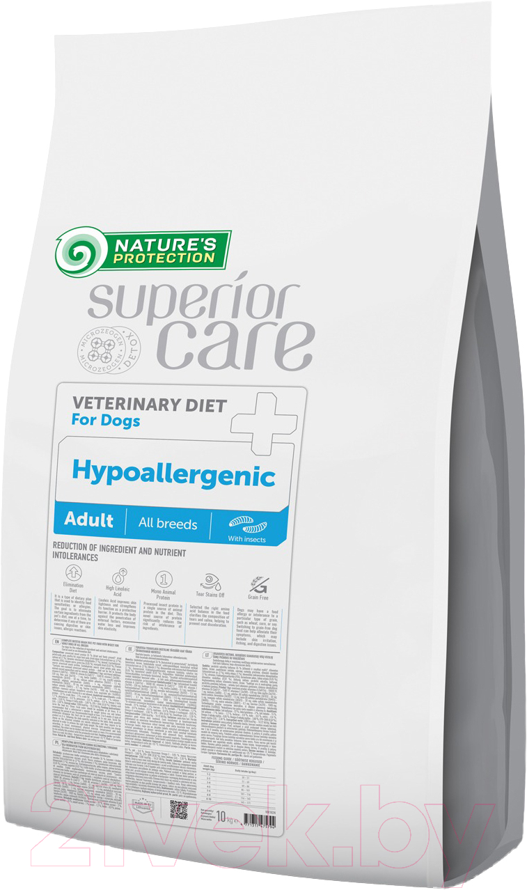 Сухой ветеринарный корм для собак Nature's Protection Vet Diet Hypoallergenic / NPSCVET47579 (10кг)
