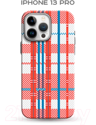Чехол-накладка Luxo Самоирония Lf-4 для Apple iPhone 13 Pro (красный/синий, светящийся)