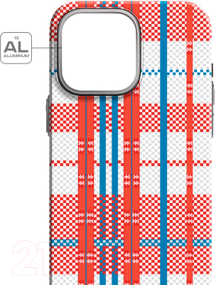 Чехол-накладка Luxo Самоирония Lf-4 для Apple iPhone 14 Pro Max (красный/синий, светящийся)