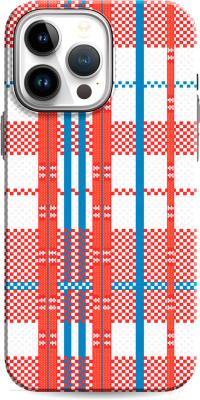 Чехол-накладка Luxo Самоирония Lf-4 для Apple iPhone 14 (красный/синий, светящийся)