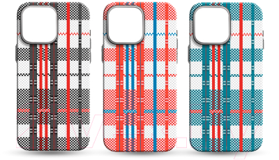 Чехол-накладка Luxo Самоирония Lf-4 для Apple iPhone 15 Pro Max (красный/синий, светящийся)