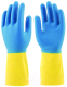Миниатюра изображения товара Перчатки хозяйственные Эрдеком Двойной Цвет / 651041 (S)