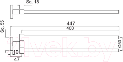 Держатель для полотенца Jaquar AKP-CHR-35715PS