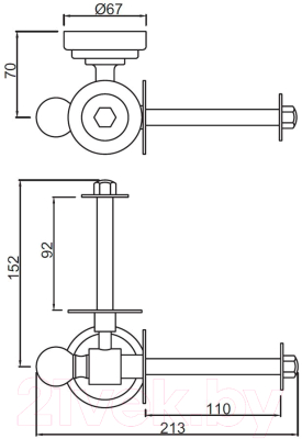 Держатель для туалетной бумаги Jaquar AQN-CHR-7755