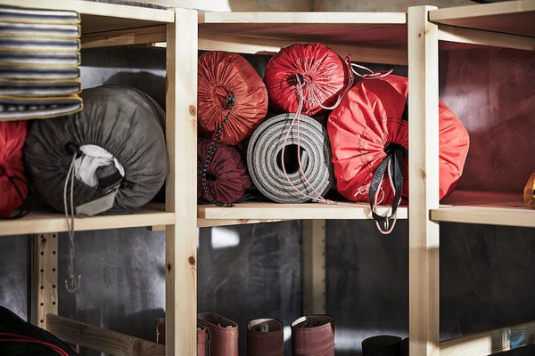 Изображение товара База для стеллажа Dipriz Ивар 1790 угловой / Д.7588 (сосна, без отделки)