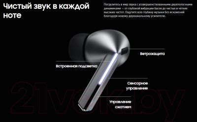 Беспроводные наушники Samsung Galaxy Buds 3 Pro / SM-R630 (серебристый)