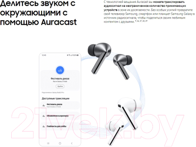 Беспроводные наушники Samsung Galaxy Buds 3 Pro / SM-R630 (серебристый)