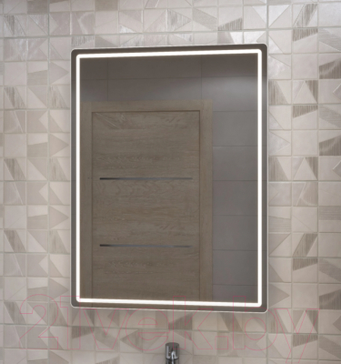 Шкаф с зеркалом для ванной Mixline Вектор 554817