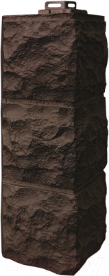 Угол для фасадной панели Fineber Доломит наружный (темно-коричневый)