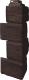 Угол для сайдинга Fineber Камень природный наружный (коричневый) - 