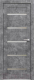 Дверь межкомнатная Юни Амати 01М 40x200 (светлый бетон/стекло белое) - 