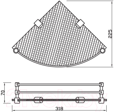 Полка для ванной Jaquar ACN-CHR-1173