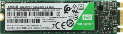 

SSD диск Western Digital, Green M.2 480GB (WDS480G2G0B)