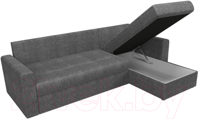 Изображение товара Диван угловой Mio Tesoro Верона правый (рогожка, серый)