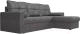 Миниатюра изображения товара Диван угловой Mio Tesoro Верона правый (рогожка, серый)
