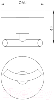 Крючок для ванной Jaquar ACN-BLM-1161N