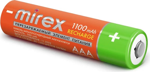 Комплект аккумуляторов Mirex 23702-HR03-11-E2 (2шт)
