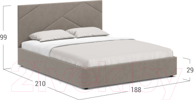 Двуспальная кровать Moon Family 1257 / MF011005