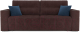 Миниатюра изображения товара Диван Mebel-Ars Еврокнижка Венеция (велюр шоколад НВ-178 16)