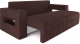 Миниатюра изображения товара Диван Mebel-Ars Еврокнижка Венеция (велюр шоколад НВ-178 16)