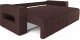 Миниатюра изображения товара Диван Mebel-Ars Еврокнижка Венеция (велюр шоколад НВ-178 16)