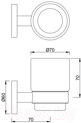 Держатель для стакана Jaquar ACN-BLM-1141N (со стаканом)