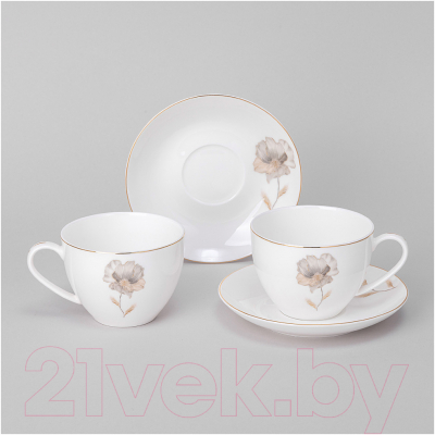 Набор для чая/кофе Lefard Inspiration Золотой цветок / 422-123