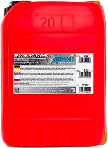 Моторное масло ALPINE Special 4T 10W40 / 0121463