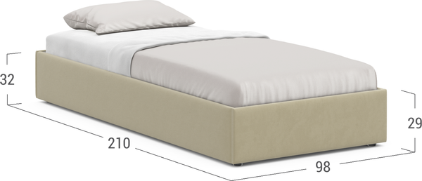 Купить Односпальная кровать Moon Family 1260 / MF011510 в Минске
