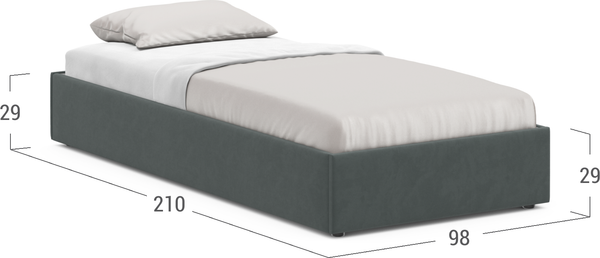 Купить Односпальная кровать Moon Family 1260 / MF011381 в Бобруйске