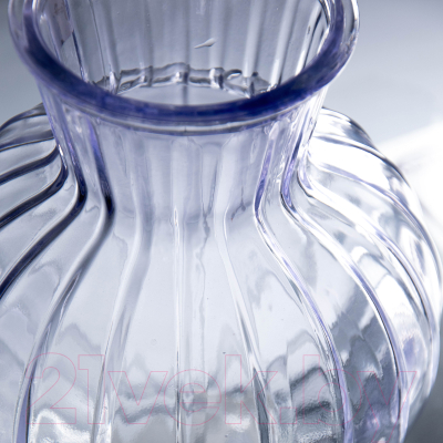 Ваза NiNaGlass Белла 92-001-20 / 4840159288 (прозрачный/лаванда)
