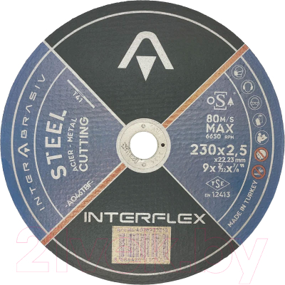 Отрезной диск Interflex Ao46tbf Steel / 4078232510