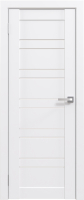 Дверь межкомнатная Юни Амати 25 60x200 (белая шагрень/стекло белое) - 