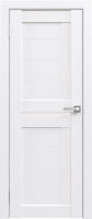 Дверь межкомнатная Юни Амати 18 40x200 (белая шагрень/стекло белое) - 