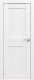 Дверь межкомнатная Юни Амати 18 80x200 (белая шагрень/стекло белое) - 