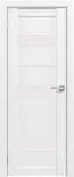 Дверь межкомнатная Юни Амати 12 40x200 (белая шагрень/стекло белое) - 